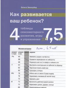 Как развивается ваш ребенок? Таблицы сенсо-моторного развития, игры и упражнения: от 4 до 7,5 лет