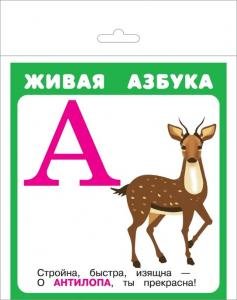 Живая азбука (27 карточек с европодвесом) Новинка!