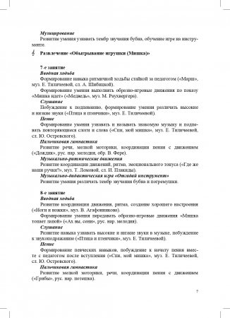 РАСТИ, МАЛЫШ! Календарное планирование образовательной деятельности по музыкальному развитию в группе для детей раннего дошкольного возраста (с 2 до 3 лет). ФГОС