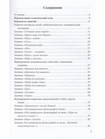 Познавательное развитие ребенка раннего дошкольного возраста.Планирование образовательной деятельности.