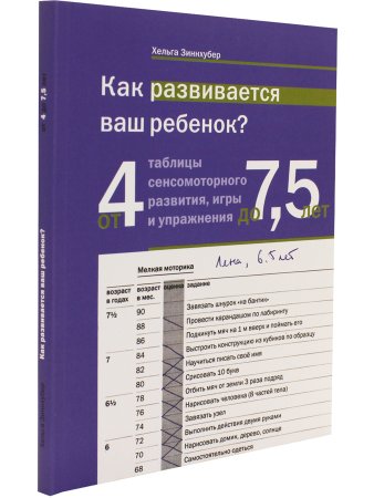 Как развивается ваш ребенок? Таблицы сенсо-моторного развития, игры и упражнения: от 4 до 7,5 лет
