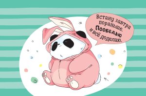 Пандыч-планер. Ежедневник, статусы и щепотка юмора (черный)