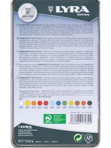 Карандаши Lyra Rembrandt polycolor, ВАЛЬДОРФ, 12 цветов