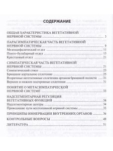 Функциональная анатомия вегетативной нервной системы. Учебное прособие
