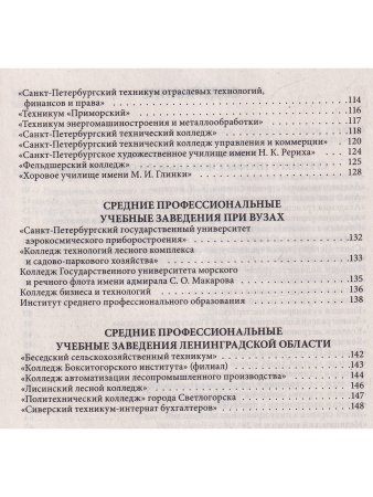 Справочник для пост. в колледжи, техникумы, лицеи, училища Санкт Петербурга и Лен.области 2024/2025 г.