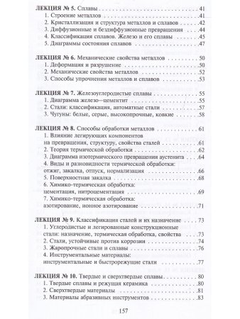 Материаловедение. Конспект лекций