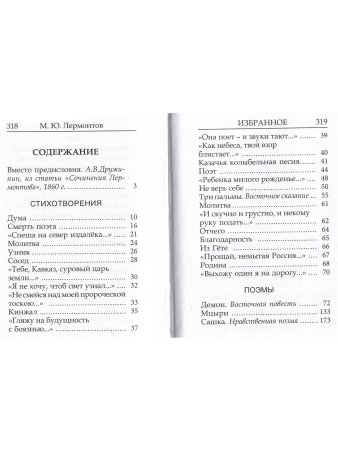 Мини. Избранное (Лермонтов М.Ю.)