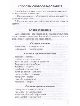Митрошкина Т.В. Все способы английского словообразования. Справочник (серия "Pocket English"). 2-е и