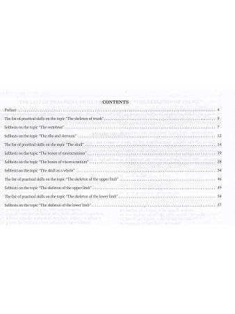 Anatomy of Bone System: Students Workbook / Анатомия костной системы. Рабочая тетрадь