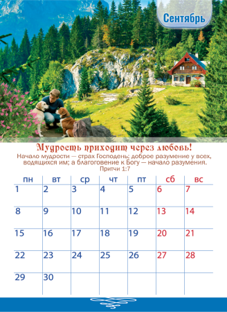 Календарь перекидной на пружине 12 страницах на 2025 год, формат А4+, 25*35 см, "Мудрые наследуют сл